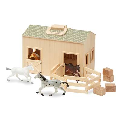 אורווה מתקפלת מעץ מבית מליסה ודאג Melissa And Doug מליסה אנד דאג