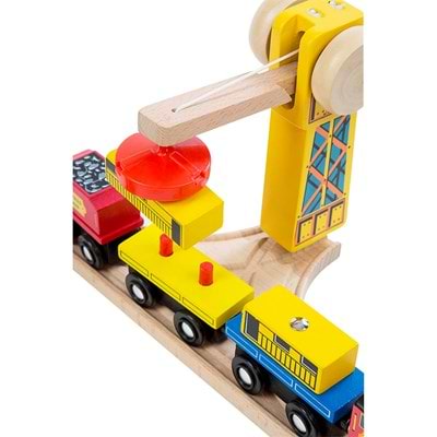 ערכת רכבת ענקית מעץ 130 חלקים מבית מליסה ודאג Melissa And Doug