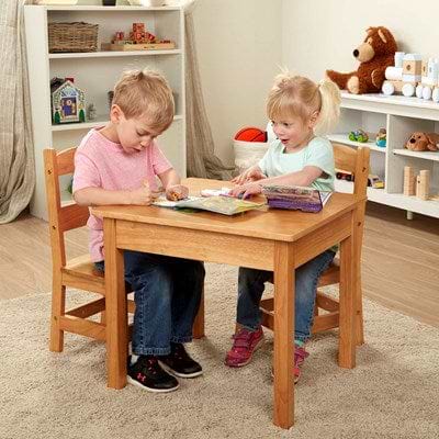 סט שולחן ו 2 כיסאות מעץ מבית מליסה ודאג Melissa And Doug
