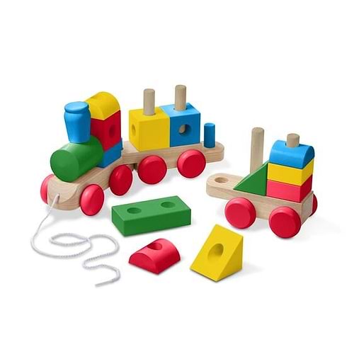 רכבת צבעונית ענקית !מעץ מבית מליסה ודאג Melissa and Doug