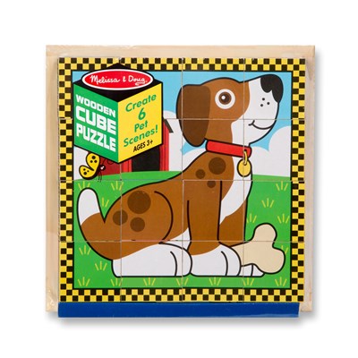 פאזל 16 קוביות חיות מחמד מבית מליסה ודאג Melissa And Doug