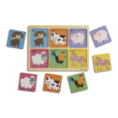 פאזל חברים בחווה מעץ מבית מליסה ודאג Melissa And Doug מליסה אנד דאג