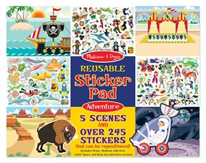 חוברת מדבקות של הרפתקאות מבית מליסה ודאג Melissa and Doug