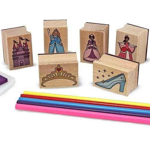ערכת חותמות עץ נסיכות מבית מליסה ודאג Melissa and Doug