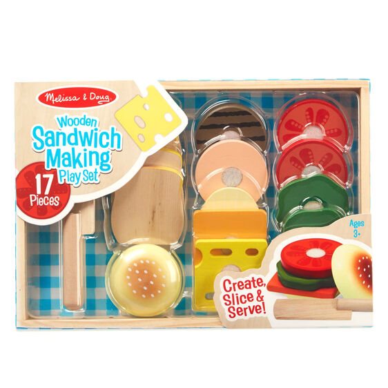 סט להכנת כריכים עשוי עץ מבית מליסה ודאג Melissa And Doug מליסה אנד דאג