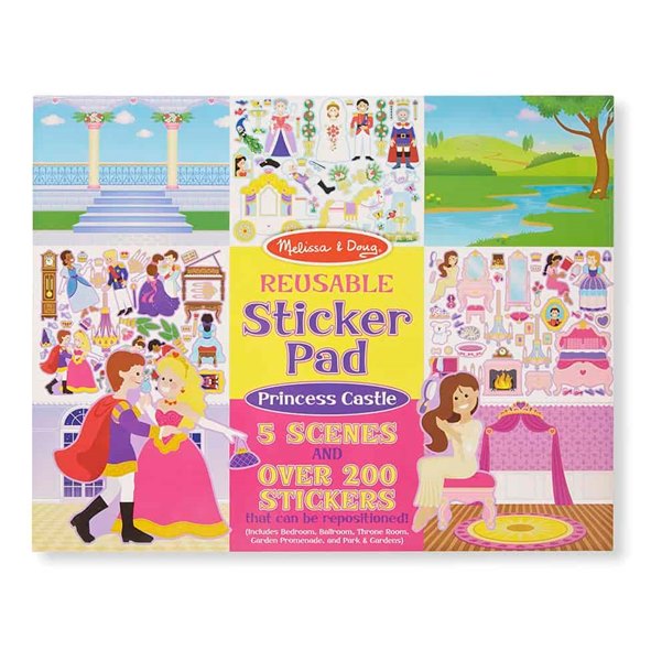חוברת מדבקות ארמון נסיכות מבית מליסה ודאג Melissa And Doug מליסה אנד דאג