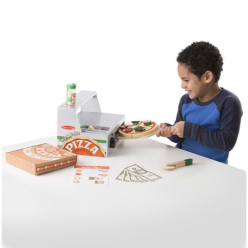 ערכה מעץ להכנת פיצה מבית מליסה ודאג Melissa And Doug
