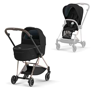 עגלת תינוק Mios 3 רוזגולד סייבקס צבע Sepia Black