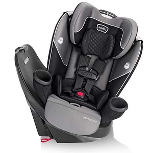כיסא בטיחות מסתובב משולב בוסטר Revolve 360 - אפור Amherst Gray אוונפלו