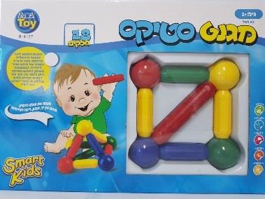 מגנט סטיקס 18 חלקים - SMART KIDS