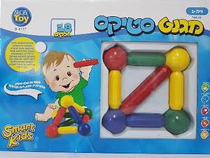 מגנט סטיקס 18 חלקים - SMART KIDS בא לי טוי 