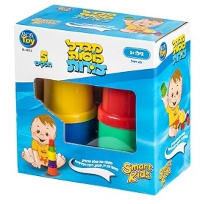 מגדל כוסות צורות 5 חלקים - SMART KIDS