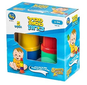 מגדל כוסות צורות 5 חלקים - SMART KIDS בא לי טוי 