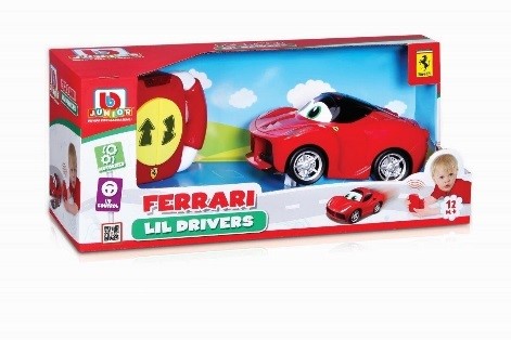 BURAGO מכונית פרארי + שלט לנהג המתחיל