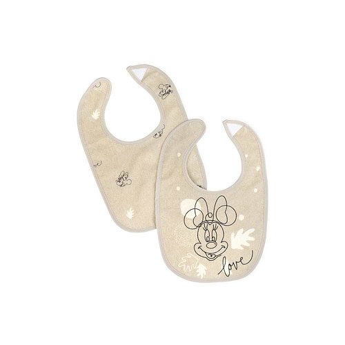 זוג סינרי מגבת מיני מאוס בז'