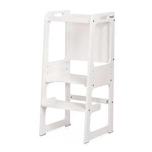 מגדל למידה דייניז אוקלנד עץ לבן – Dainy’s Oakland™ White  טל רהיטי תינוקות