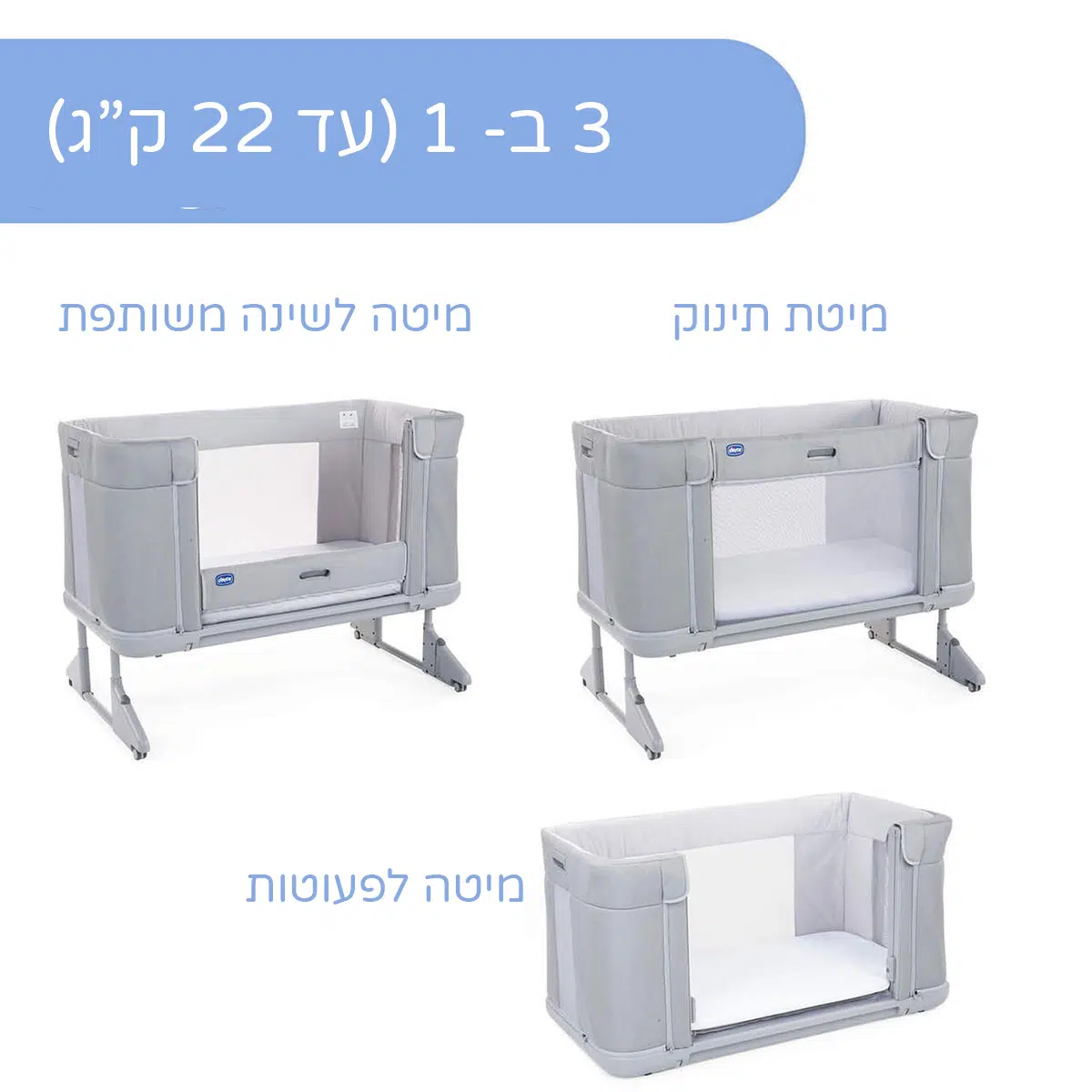 עריסה / מיטת מעבר נקסט2מי פוראבר – Next2Me Forever