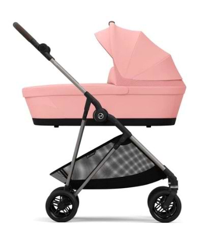 עגלת תינוק Cybex משולבת Melio 2 בצבע ורוד Hibiscus