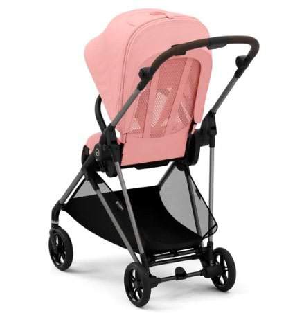 עגלת תינוק Cybex משולבת Melio 2 בצבע ורוד Hibiscus