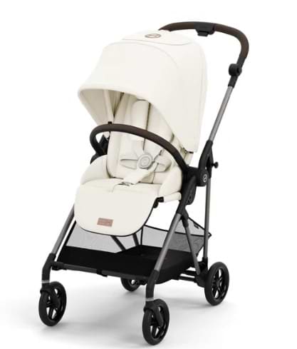 עגלת תינוק Cybex משולבת Melio 2 בצבע לבן כותנה