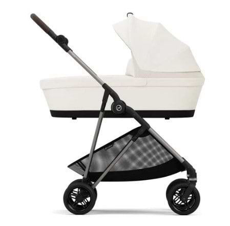 עגלת תינוק Cybex משולבת Melio 2 בצבע לבן כותנה
