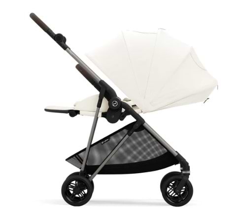 עגלת תינוק Cybex משולבת Melio 2 בצבע לבן כותנה