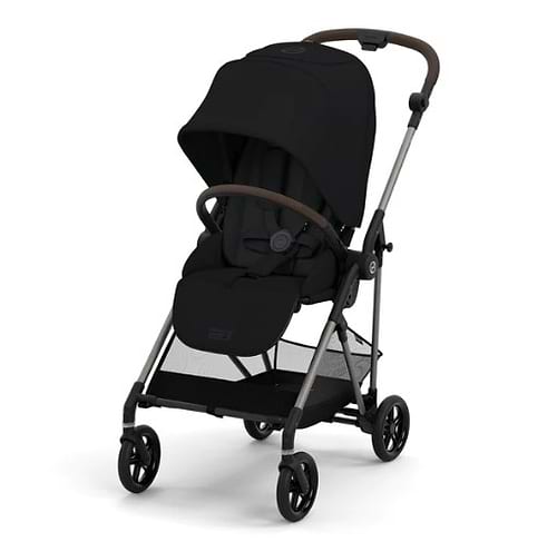 עגלת תינוק Cybex משולבת Melio 2 בצבע שחור Moon