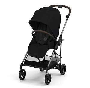 עגלת תינוק Cybex משולבת Melio 2 בצבע שחור Moon סייבקס
