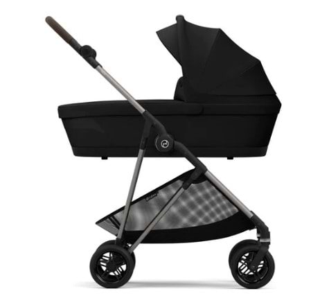 עגלת תינוק Cybex משולבת Melio 2 בצבע שחור Moon