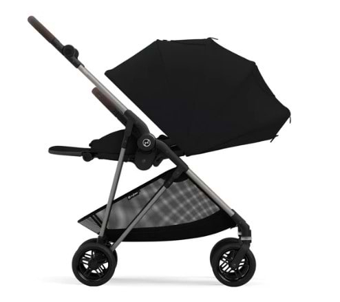 עגלת תינוק Cybex משולבת Melio 2 בצבע שחור Moon