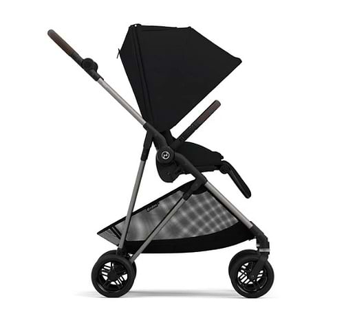 עגלת תינוק Cybex משולבת Melio 2 בצבע שחור Moon