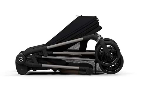 עגלת תינוק Cybex משולבת Melio 2 בצבע שחור Moon