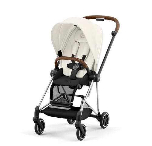 עגלת תינוק Cybex Mios 3 כרום חום עם צבעי פסטל