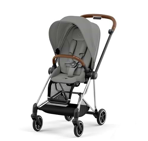 עגלת תינוק Cybex Mios 3 כרום חום עם צבעי פסטל