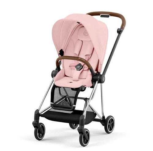 עגלת תינוק Cybex Mios 3 כרום חום עם צבעי פסטל