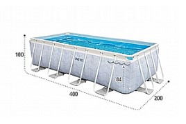 בריכת צינורות מלבנית 400X200X100 ס