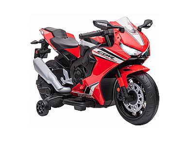אופנוע ממונע 12V לילדים דמוי הונדה- חשמלי-אדום
