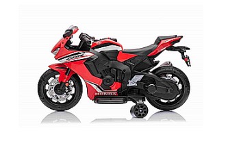 אופנוע ממונע 12V לילדים דמוי הונדה- חשמלי-אדום