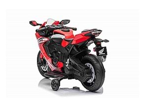 אופנוע ממונע 12V לילדים דמוי הונדה- חשמלי-אדום