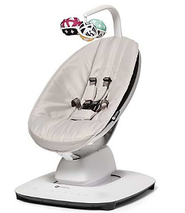 ממרו mamaroo מפוארת צבע אפור - דגם 5.0 נדנדה לתינוק בטכנולוגיה מתקדמת, אפשרות חיבור לבלוטוס, עם 5 תנועות נדנוד יחודיות. 4moms