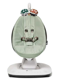 ממרו mamaroo מפוארת צבע ירוק מרווה - דגם 5.0 נדנדה לתינוק בטכנולוגיה מתקדמת, אפשרות חיבור לבלוטוס, עם 5 תנועות נדנוד יחודיות. 4moms
