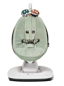 ממרו mamaroo מפוארת צבע ירוק מרווה - דגם 5.0 נדנדה לתינוק בטכנולוגיה מתקדמת, אפשרות חיבור לבלוטוס, עם 5 תנועות נדנוד יחודיות. 4moms