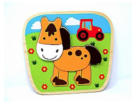 פאזל הרכבה סוס pit toys