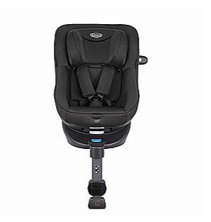 כסא בטיחות מסתובב Turn2Me - תקן אירופאי חדש - דגם R129 - שחור MIDNIGHT גרקו