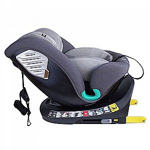 כיסא בטיחות בתקן G409 I-SIZE מסתובב 360º מבית BabySafe שחור+כולל גגון רחב