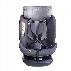 כיסא בטיחות בתקן G409 I-SIZE מסתובב 360º מבית BabySafe שחור+כולל גגון רחב