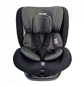 כיסא בטיחות בתקן I-SIZE מסתובב 360º מבית BabySafe (שחור)