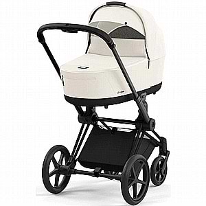 עגלת תינוק פריאם Priam 4 off white- Cybex- Mirage Grey- לבן סייבקס