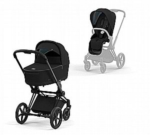עגלת תינוק פריאם Priam 4 שחור מט (עמוק)- Cybex- sepia