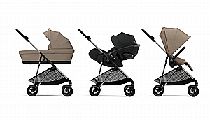 עגלת תינוק משולבת Melio 2 Almond Beige- סייבקס מליו